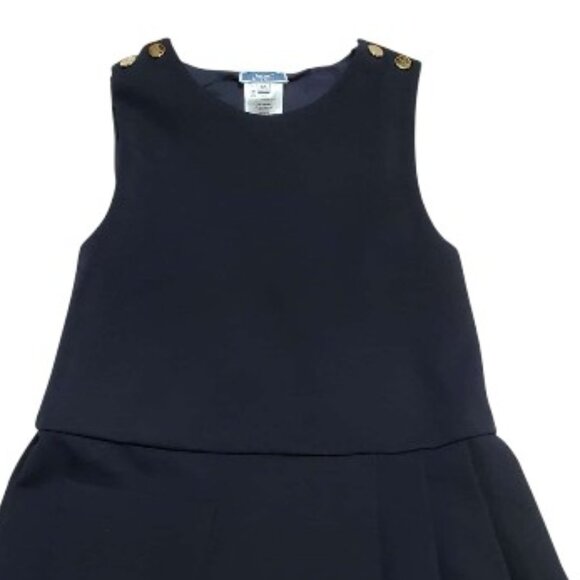 Jacadi Paris Navy Blue Pinafore Dress Size 8A 128cms - Picture 2 of 5